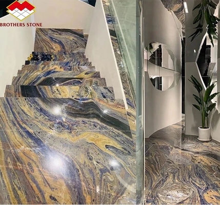 Caixa de cozinha de luxo de granito chinês com pedra de ouro preto polido