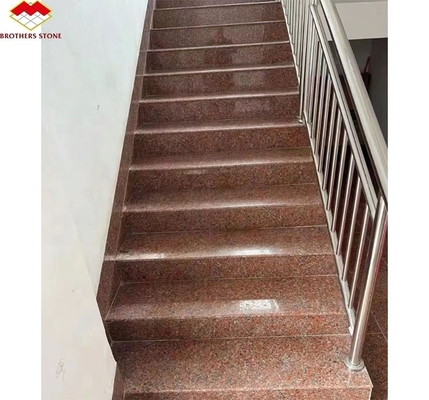 G562 Granito Vermelho Pedra Natural Polida Antiderrapante Chapa de Granito para Escalão Estilo de Luxo