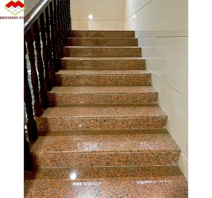 G562 Granito Vermelho Pedra Natural Polida Antiderrapante Chapa de Granito para Escalão Estilo de Luxo