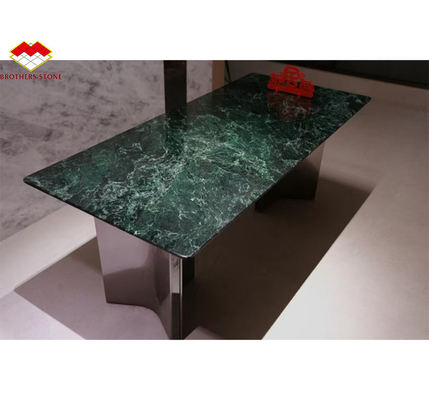 Calcite de mármore verde escuro para o design moderno casa de banho lavatório e mesa de jantar