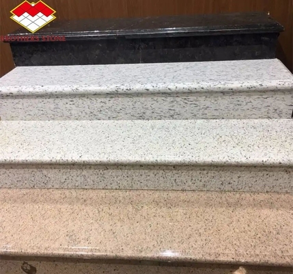 Piso de granito natural Pedra de design moderno Escadaria flutuante recta cortada ao tamanho