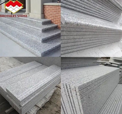 Piso de granito natural Pedra de design moderno Escadaria flutuante recta cortada ao tamanho