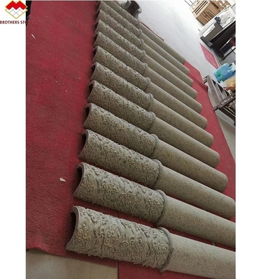 Coluna de relevo de pedra natural para o design de pilares ocos ao ar livre na decoração de hotéis
