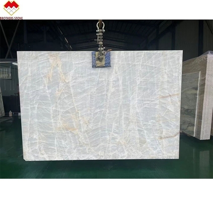 Transparente Royal White Onyx Tile Grande forma de pedra com 0,12% de absorção de água