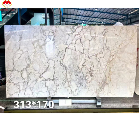 Comércio FOB Modern Calacatta Gold Marble Slab da Itália para piso de parede