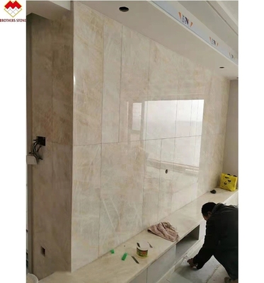 Reverso iluminado azulejo branco de ônix para parede e piso transparente cristal branco mármore grande laje