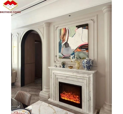 Chaminés de carvão Moderno estilo italiano Mármore Sofitel Chaminé Mantel para decoração interior