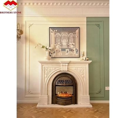 Chaminés de carvão Moderno estilo italiano Mármore Sofitel Chaminé Mantel para decoração interior