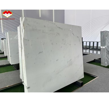 Pedra dos Irmãos Yunfu Preço mais barato Beleza branca Mármore com veias cinzentas Alta qualidade Atlântico Branco Mármore Veneer