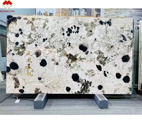Splendor Brasileiro Quartzita Branca Big Slab Cozinha Translúcida Ilha de Pedra Backlight Polido Slab Para Villas Hotéis