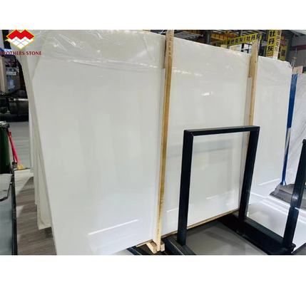 Chapa de mármore branco italiano polido de alta qualidade de mármore branco veneziano de tamanho personalizado para design de piso