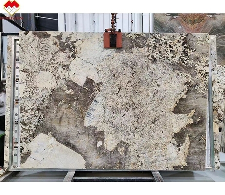 Modern Design Golden Supplier Backlit Polido Patagônia Pandora Quartzite Veneer Slab Cristal Branco Ónix Pedra Translúcida