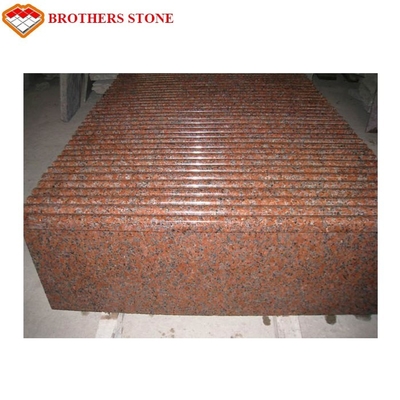 Laje vermelha da pedra do granito do bordo G562 grande para o tampão/pele/base da coluna