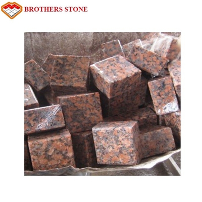 Laje vermelha da pedra do granito do bordo G562 grande para o tampão/pele/base da coluna