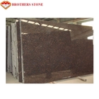 Espessura de superfície lustrada do revestimento 17mm-200mm do granito de Brown da pedra telhas bronzeados naturais