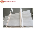 As melhores telhas de assoalho de mármore brancas de venda do mármore da laje da grão de madeira chinesa