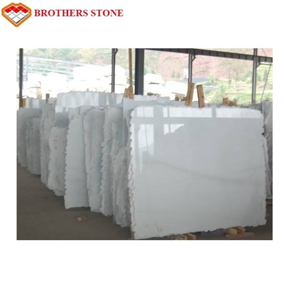 pedra de mármore branca de Thassos da espessura de 1.8cm, mármore de cristal branco afiado lustrado