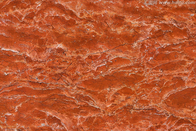Uso personalizado do revestimento da parede exterior da telha da pedra do mármore do vermelho alaranjado do tamanho