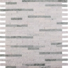 Telhas de mosaico de vidro preto e branco, telha de mármore redonda 30x30 da parede do mosaico do triângulo 3D