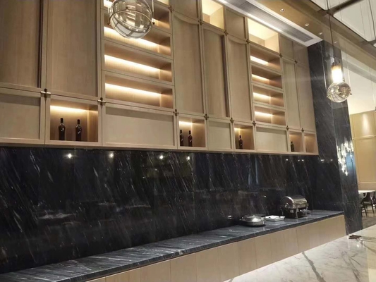 laje de 30mm Grey Wood Vein Marble Stone para o assoalho da casa
