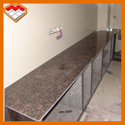 Mpa 14,5 Tan Brown Granite Stone Tiles natural para etapas