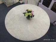 Tampos da mesa de pedra semi preciosos retroiluminados do ônix de mármore branco do ônix da idade do gelo