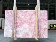 Painel de parede retroiluminado Crystal Pink Onyx Countertop translúcido do mármore de ônix da idade do gelo