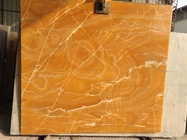 Bookmatch antigo translúcido Siena Stone alaranjada de Honey Onyx Slab Amber Marble