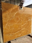 Bookmatch antigo translúcido Siena Stone alaranjada de Honey Onyx Slab Amber Marble