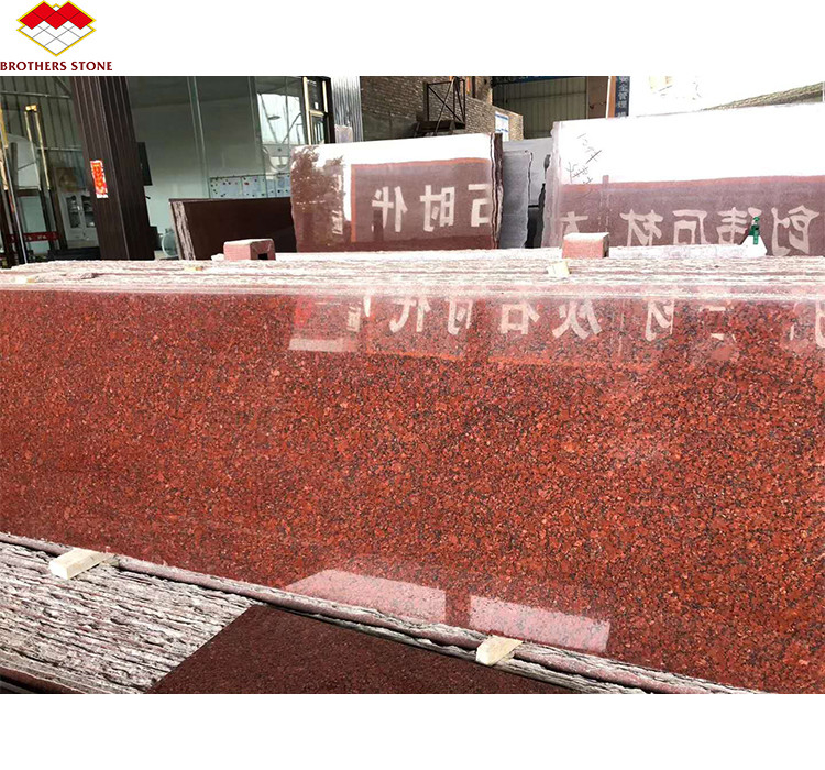 Modern India Placas de granito vermelho para parede exterior interior Pedras e estrutura de porta superfície afiada