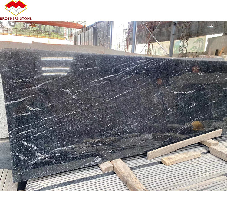 Via Lattea Grânito Negro Refinado Telas Cortadas ao Tamanho para padrão de piso clássico e elegante