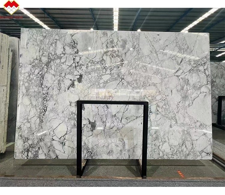 Brothers Stone Moderno Calacatta Borghini Marmore Branco Quartzite Chapa para o chão da villa