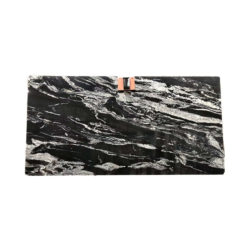 Componente Lavabo Polido Quartzite Negro Vanity Top para Design de Banheiro Final no Brasil