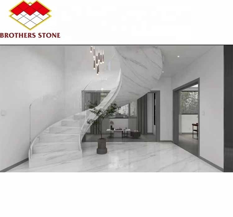 Pedra natural cortada à medida Foshan Jazz grego Chapa de mármore branco com acabamento polido