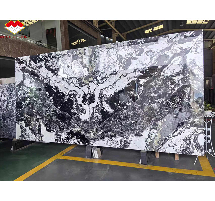 Lâmina de granito azul moderno polida para decoração de hotel e casa dentro Brothers Stone