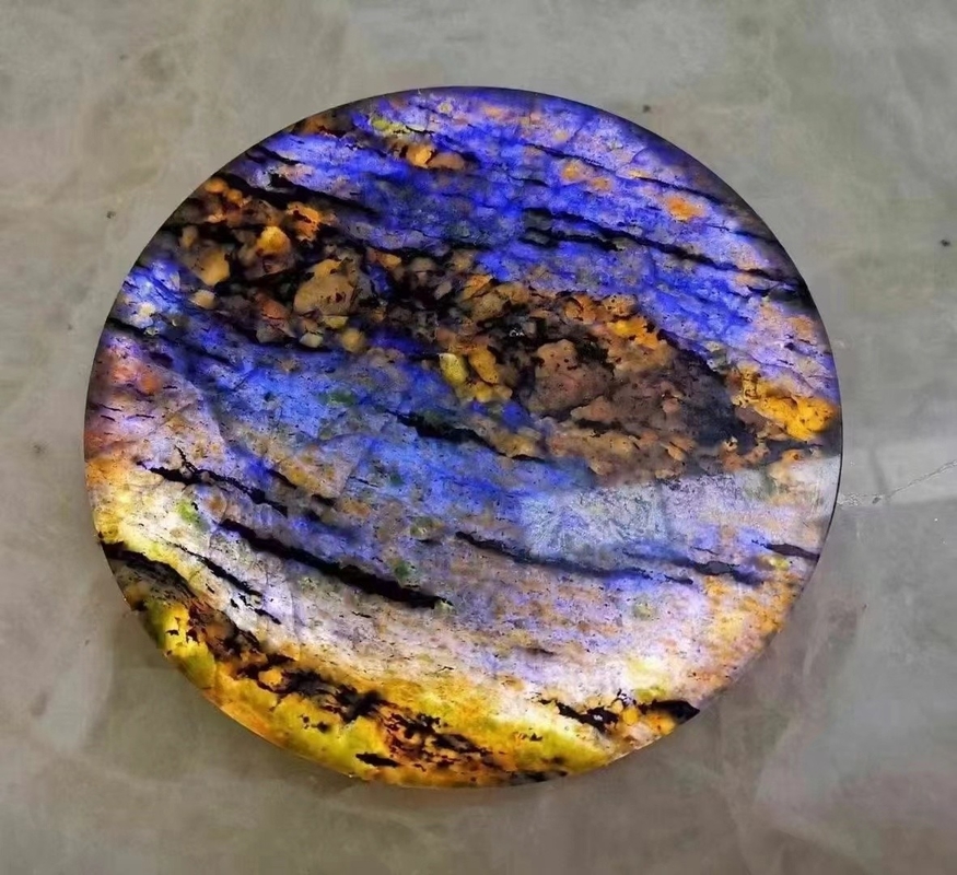 Bate-papo de taça de chá de design moderno com Lumi Stone Onyx Mat Backlit Onyx Marble Coasters