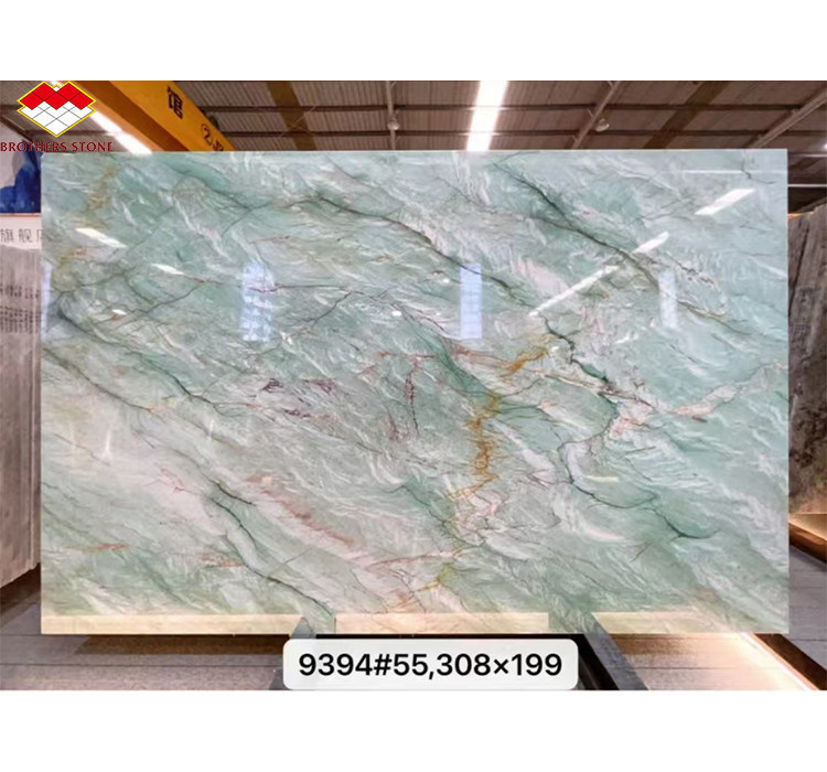 Royal Green Quartzite Natural Verde Gaya Marmoreiro Polido Big Slab Tiles para Hotel Piso e Decoração de Parede para Mesa de Café
