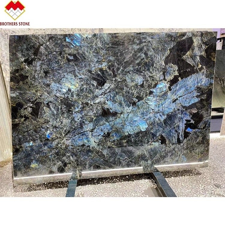 Big Slab Luxury Emerald Blue Onyx Marble do Brasil para mesa transparente