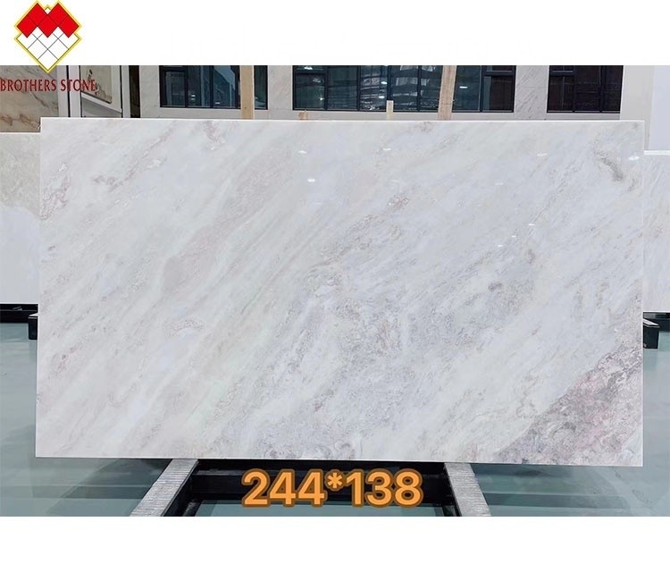 Fantasia Moderna Rosa Rosa Quartzita Slab Villa Marmoreiro Tipo Dolomita Polido Grande Slab