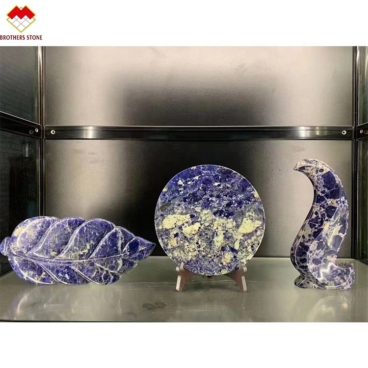 Marmo africano de lapis transparente Sodalite Marmo azul Ónix Marmo tipo Yunfu