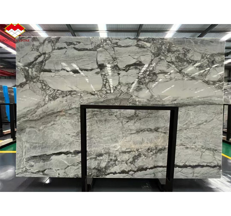 Brasil Calacatta Cinza Mármore Peixe Barriga Cinza Mármore para Hotel Escadaria Antiderrapante Design
