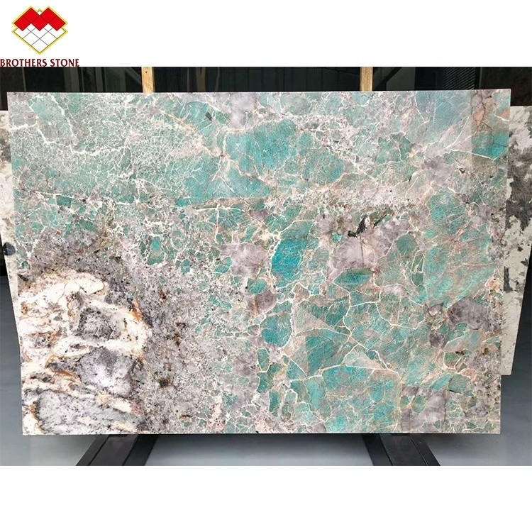 Piso de azulejos e mármore Amazônico Brasileiro Quartzite Verde Chapa de pedra para Villa Island