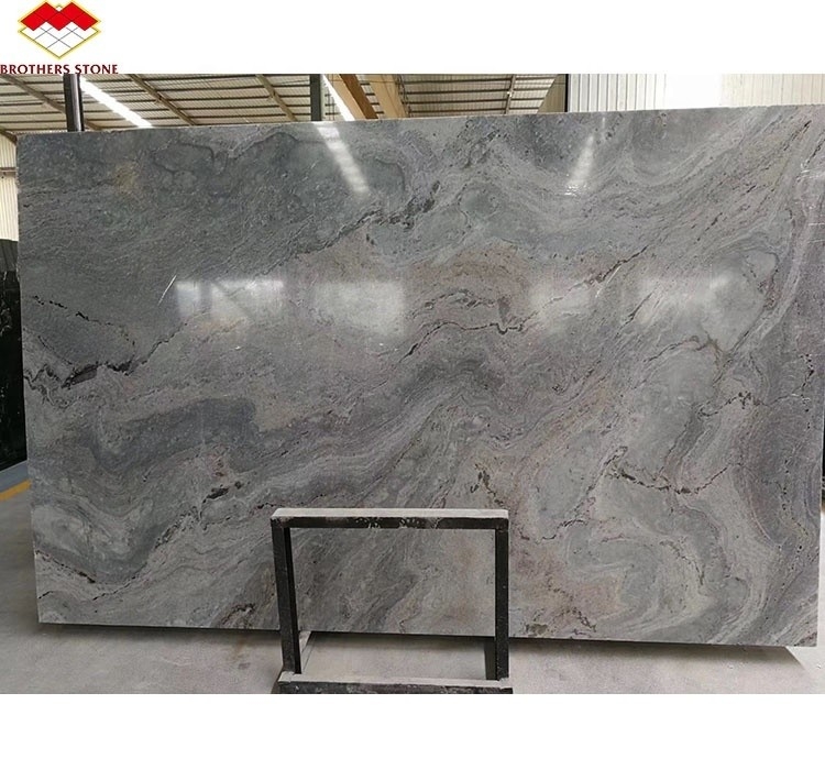 Placas de pedra natural de granito azul cortadas à medida para painel de parede da casa e mesa de jantar