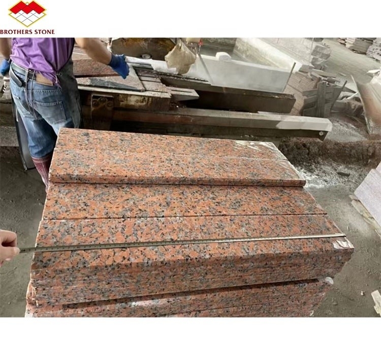 G562 Granito Vermelho Pedra Natural Polida Antiderrapante Chapa de Granito para Escalão Estilo de Luxo