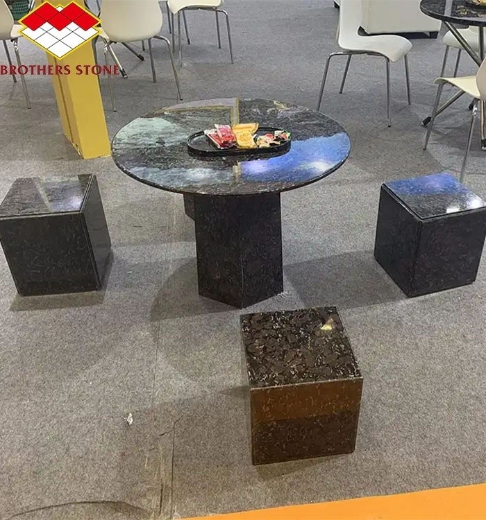 Pedra natural base de mesa de granito chinês para mesa redonda polida moderna cortada à medida